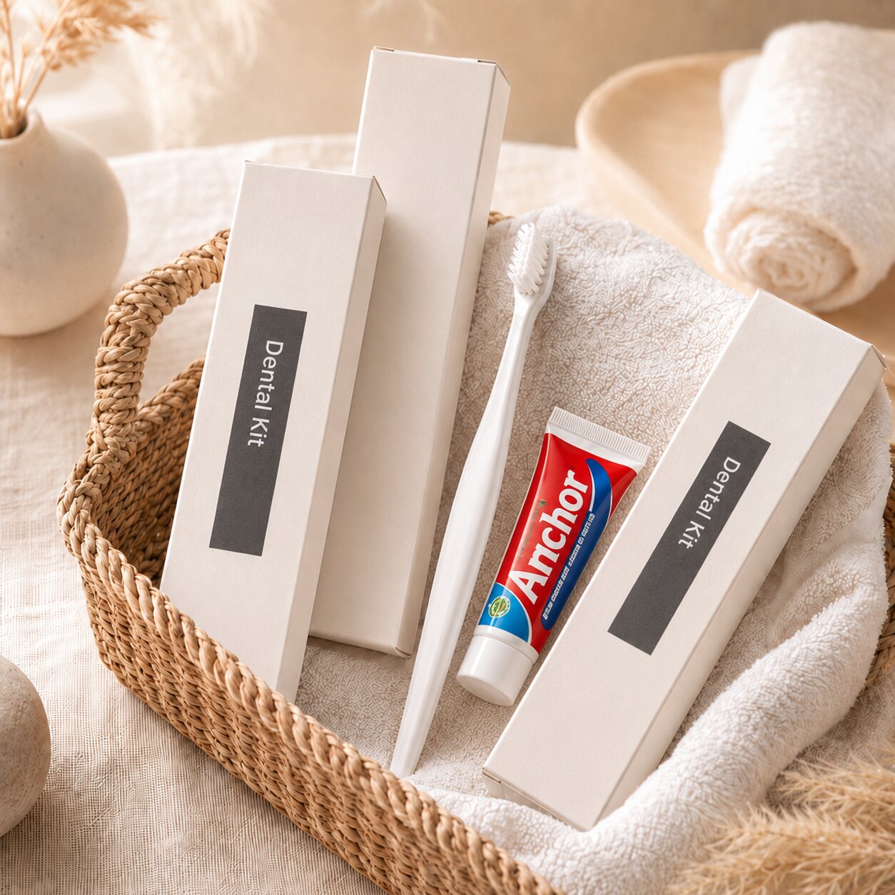 Premium Hotel Dental Kit in Box from Mirah Belle Hospitality